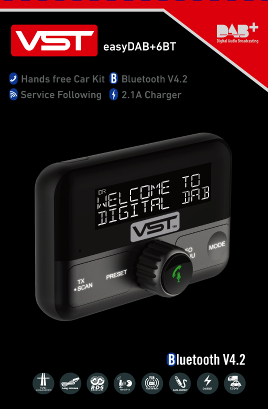 VST easyDAB+6BT (Dab-adapter)