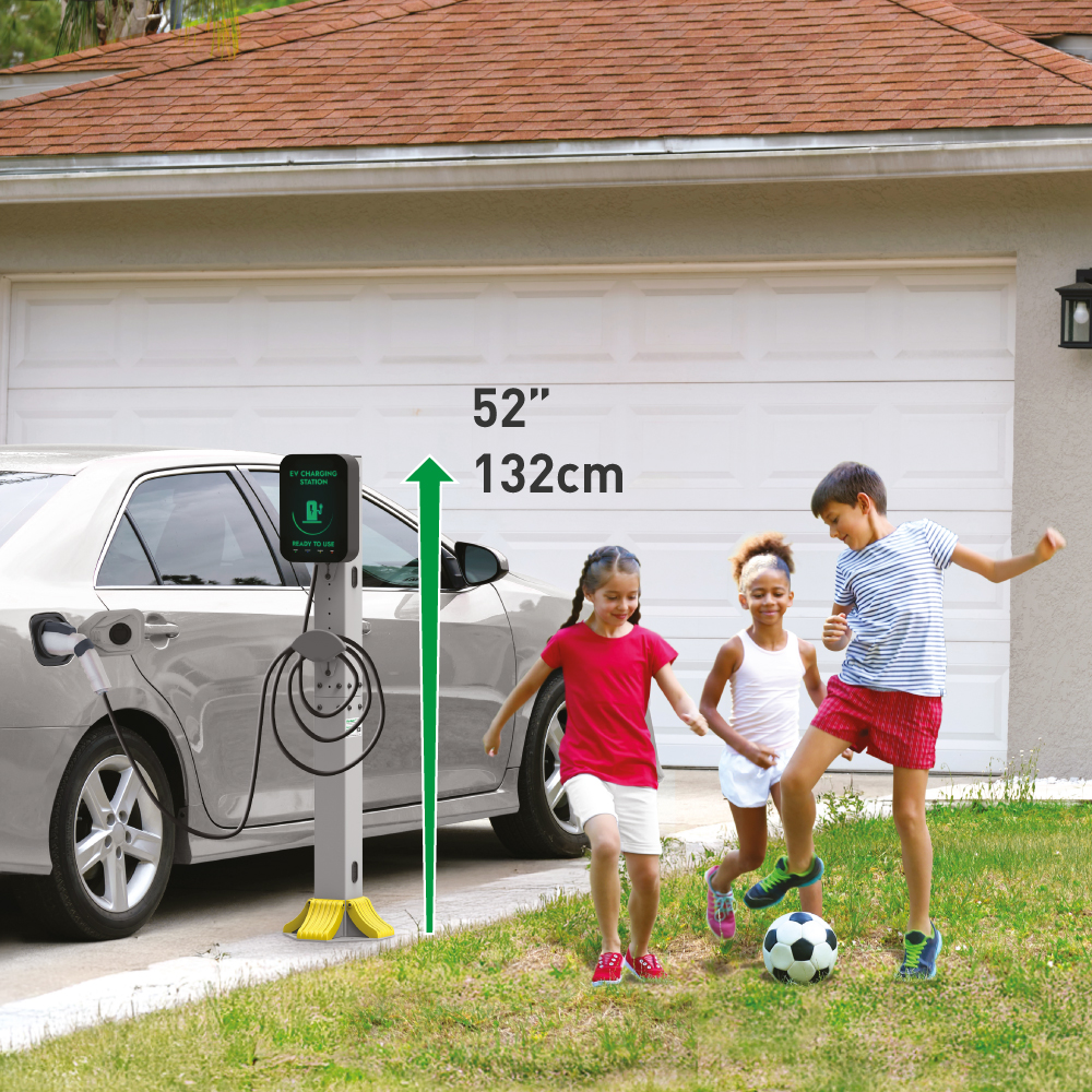 [EV130P] Outdoor EV Charger Pedestal 132cm